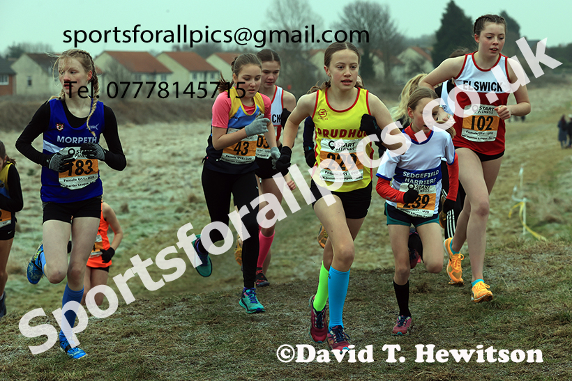 Girls under-13s 2025 Start Fitness NEHL, Wrekenton, Gateshead. Photo: David T. Hewitson/Sports for All Pics